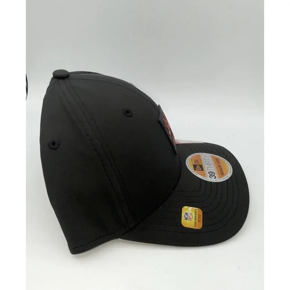 Men's New Era Black Cincinnati Bengals 2025 Sideline 39THIRTY Flex Hat Size M/L